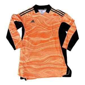 Adidas Orange and Black Long Sleeve Jersey